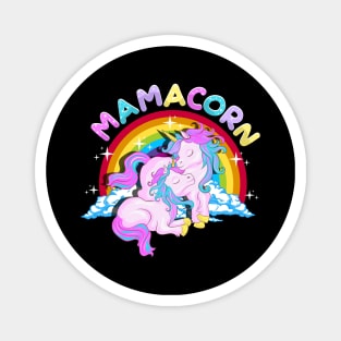 Mamacorn Cute Unicorn Mom Unicorn Loving Mama Magnet